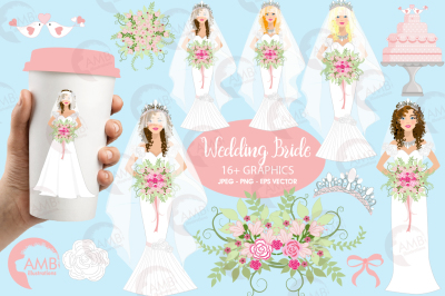 Wedding Bride cliparts AMB-937