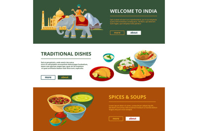 Indian cuisine and different traditional elements