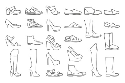 Different shoes for men and women