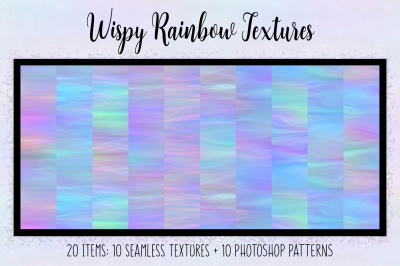 Wispy Rainbow Textures