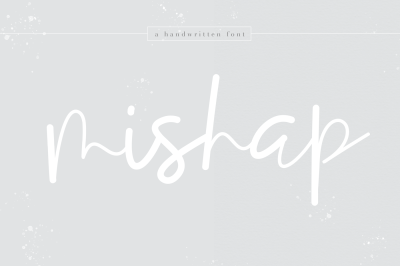 Mishap - A Chic Handwritten Font