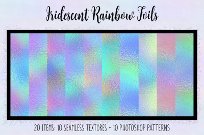 Iridescent Rainbow Foils
