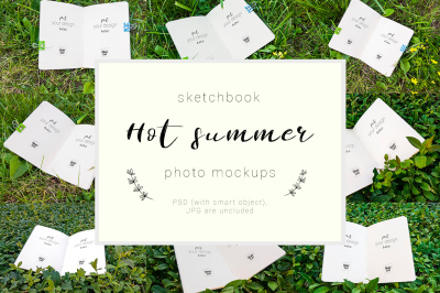 Hot Summer - Sketchbook mock up set
