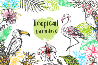 Vintage Tropical Design Kit