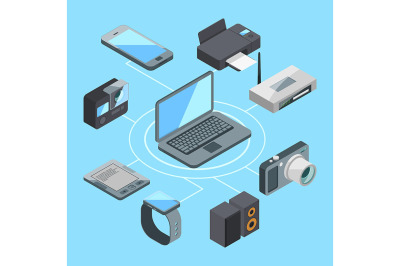 Wireless or wifi connection near laptop and other computer gadgets