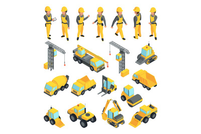 Transport and workers for construction buildings