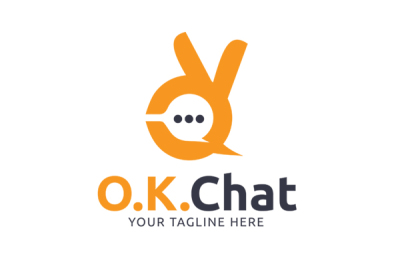 OK Chat Logo Template