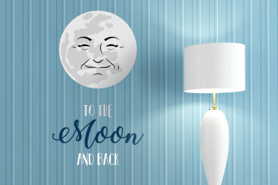 Man in the Moon | SVG | PNG | DXF