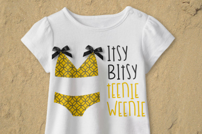 Itsy Bitsy Bikini | SVG | PNG | DXF