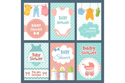 Labels or cards for baby shower package