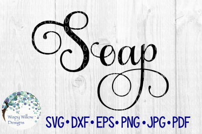 Soap Elegant Scroll Label SVG/DXF/EPS/PNG/JPG/PDF