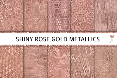 Shiny Rose Gold Metallics