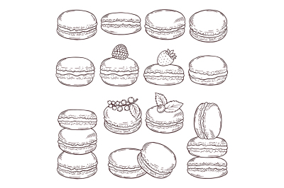 Hand drawn illustrations of paris cuisine