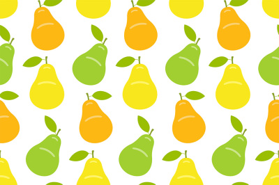 Seamless pattern with Pear
