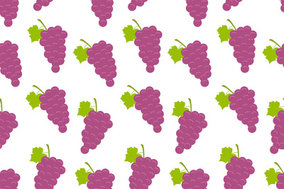 Seamless pattern with Grapes