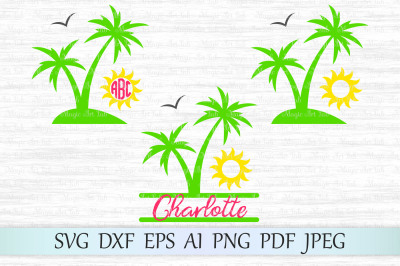Palm, Palm tree SVG, DXF, EPS, AI, PNG, PDF