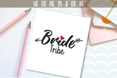 Wedding design, Bride Tribe svg Handwritten Just Married Svg