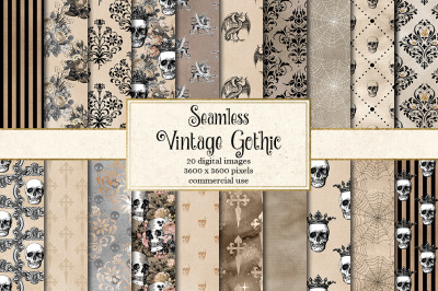 Vintage Gothic Digital Paper