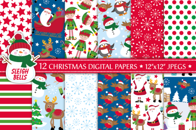 Christmas digital papers