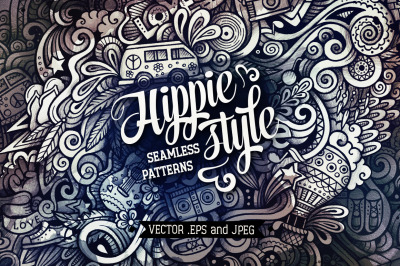 Hippie Doodles Graphics Patterns