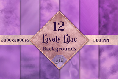 Lovely Lilac Backgrounds - 12 Image Set