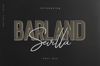 Barland Sevilla script &amp; sans font duo