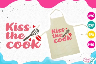 Kiss the cook svg, mixer, kitchen svg, cooking svg, my kitch