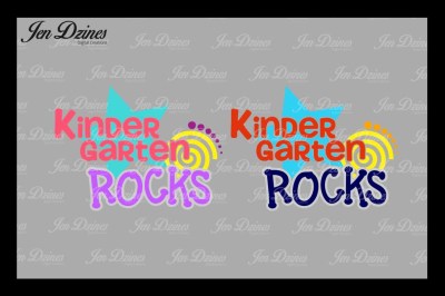 Kindergarten Rocks SVG DXF EPS PNG