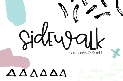 Sidewalk - A Fun and Mismatched Font