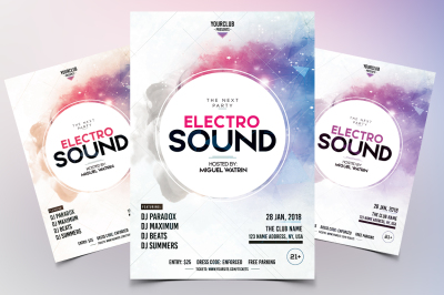 Electro Sound - Party PSD Flyer Template