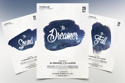 The Dreamer - Minimal PSD Flyer