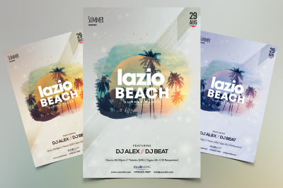 Summer Beach - PSD Flyer Template