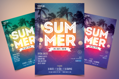 Summer Event - PSD Flyer Template