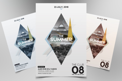 Summer Minimal - PSD Flyer Template