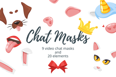Video chat masks