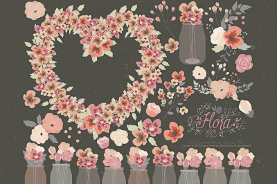 Flower Clipart and Vector &ndash; Flora 20