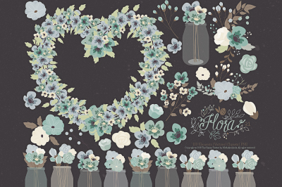 Flower Clipart and Vector &ndash; Flora 21