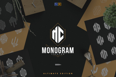 6in1 Ultimate Monogram Creator -50% for limited time