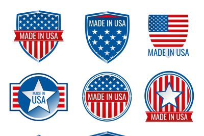 Made in USA vector icons