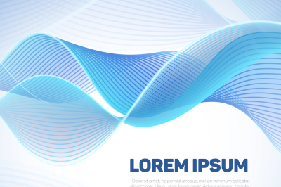 Vector abstract background with smooth color waves