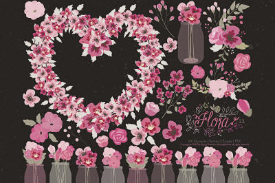 Flower Clipart and Vector &ndash; Flora 22