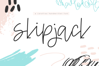 Skipjack - A Carefree Script Font