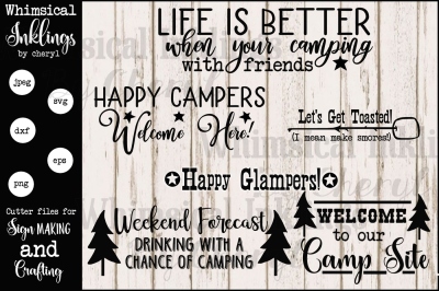 Camping Collection One SVG Set