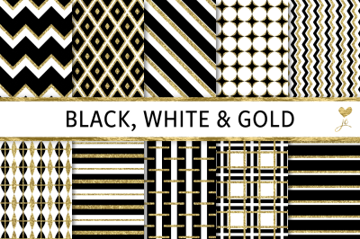 Black, White and Gold