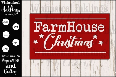  Farmhouse Christmas Sign SVG