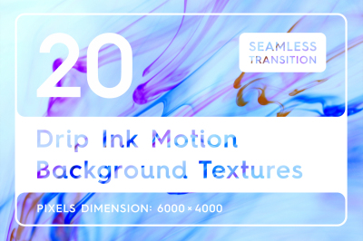 20 Drip Ink Motion Background Textures