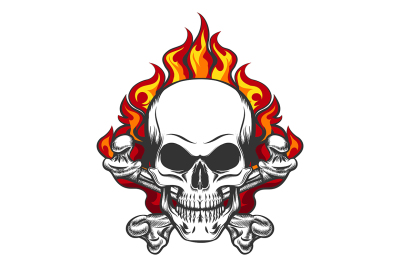 Skull in Flame