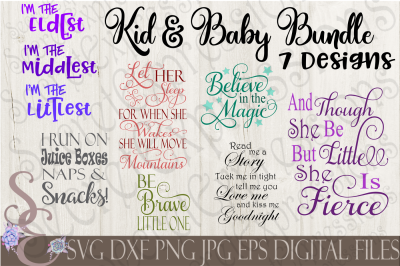 Kid and Baby SVG Bundle