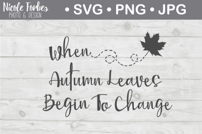 Autumn Leaves SVG Cut File