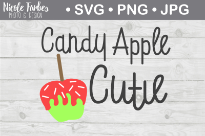 Candy Apple Cutie SVG Cut File